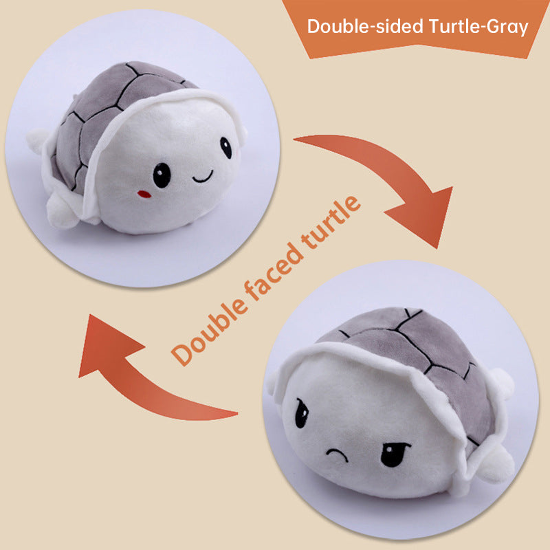 Flip Little Turtle Plush Toy (Double-sided)