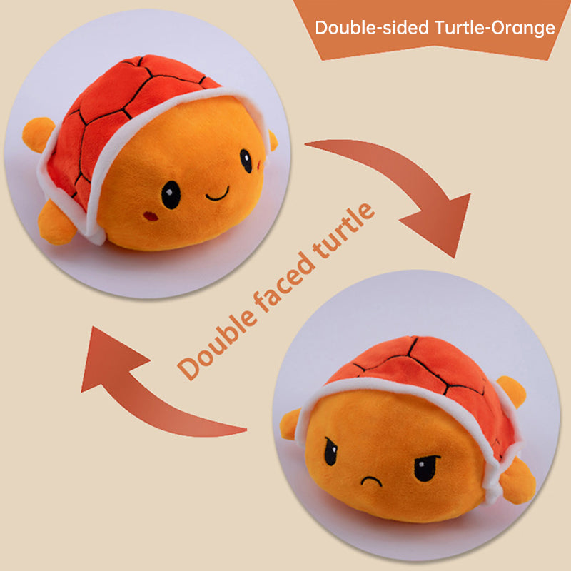 Flip Little Turtle Plush Toy (Double-sided)