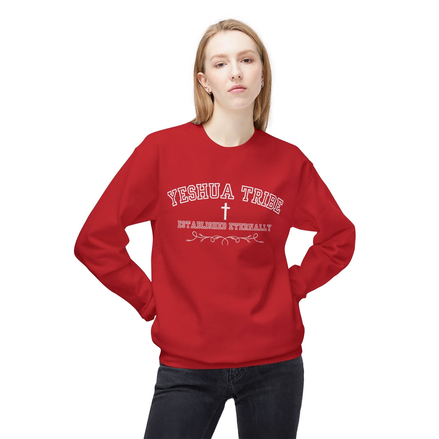 Yeshua Tribe Crewneck Sweatshirt — Established Eternally Christian Pullover
