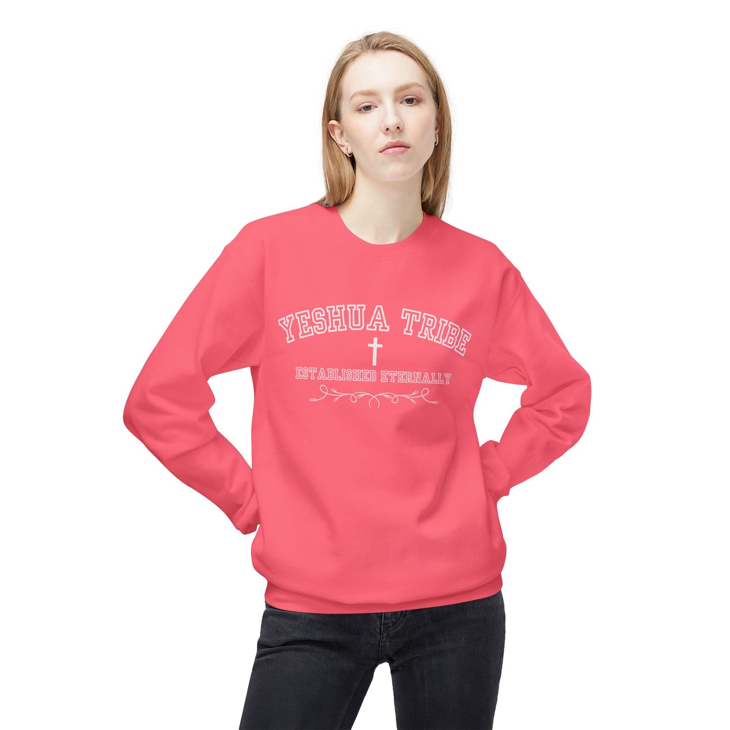 Yeshua Tribe Crewneck Sweatshirt — Established Eternally Christian Pullover