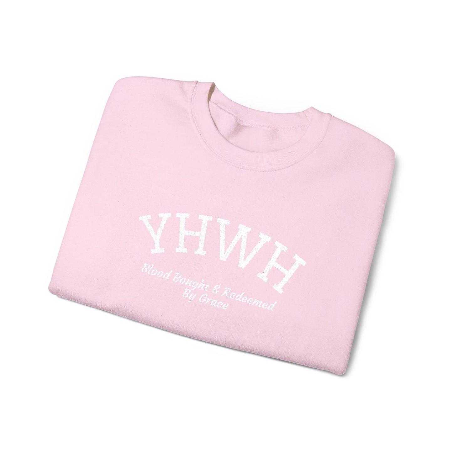 YHWH Scripture Crewneck Sweatshirt — Faith-Based Christian Pullover