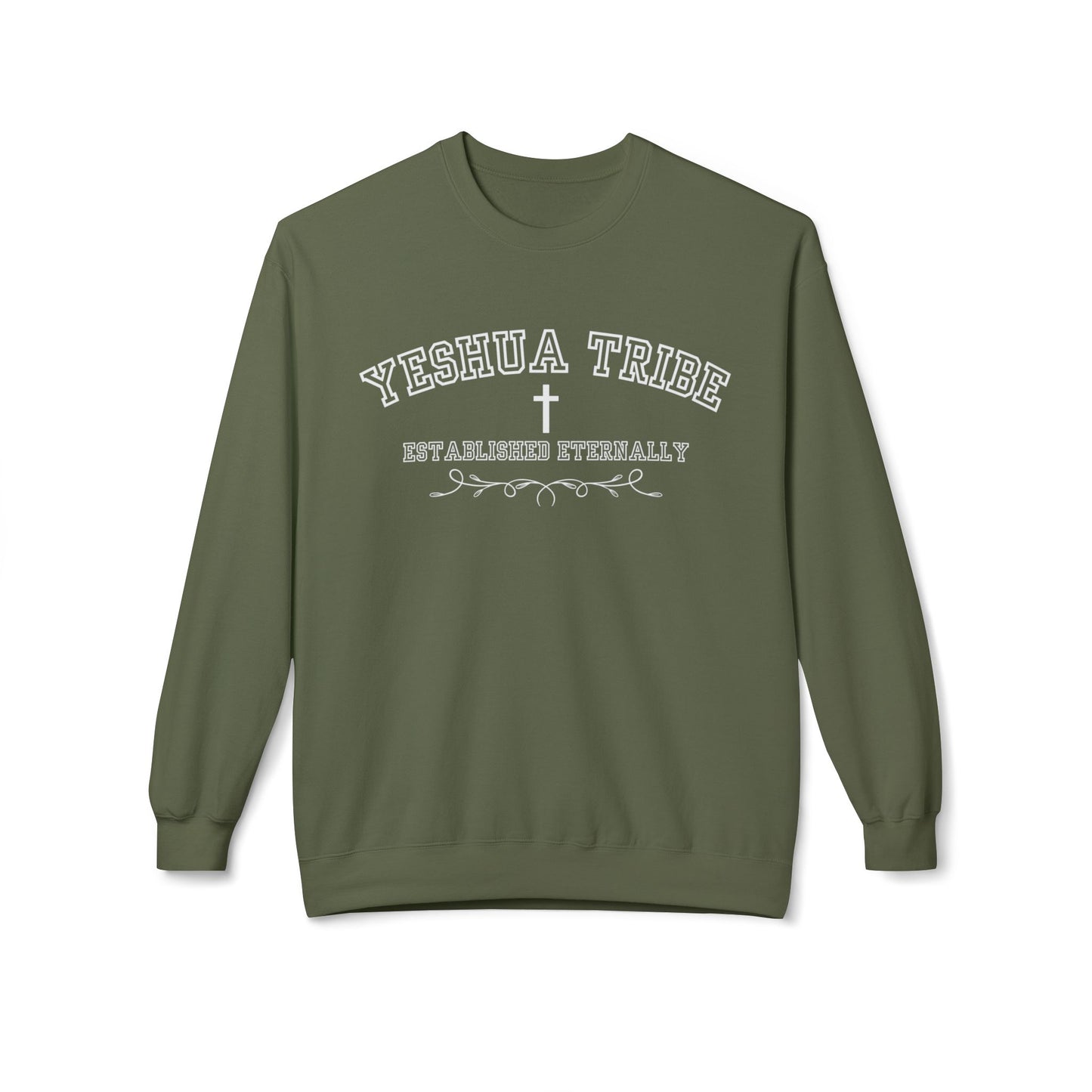 Yeshua Tribe Crewneck Sweatshirt — Established Eternally Christian Pullover