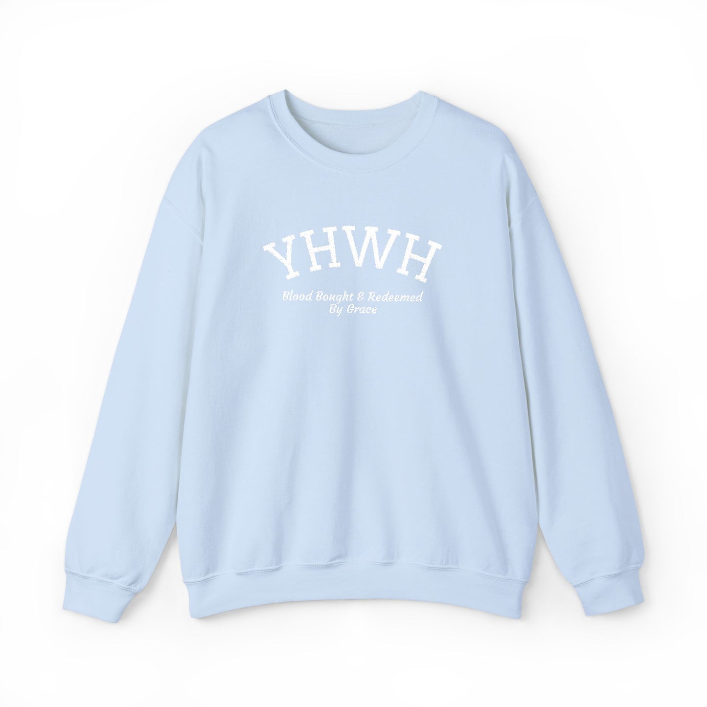 YHWH Scripture Crewneck Sweatshirt — Faith-Based Christian Pullover