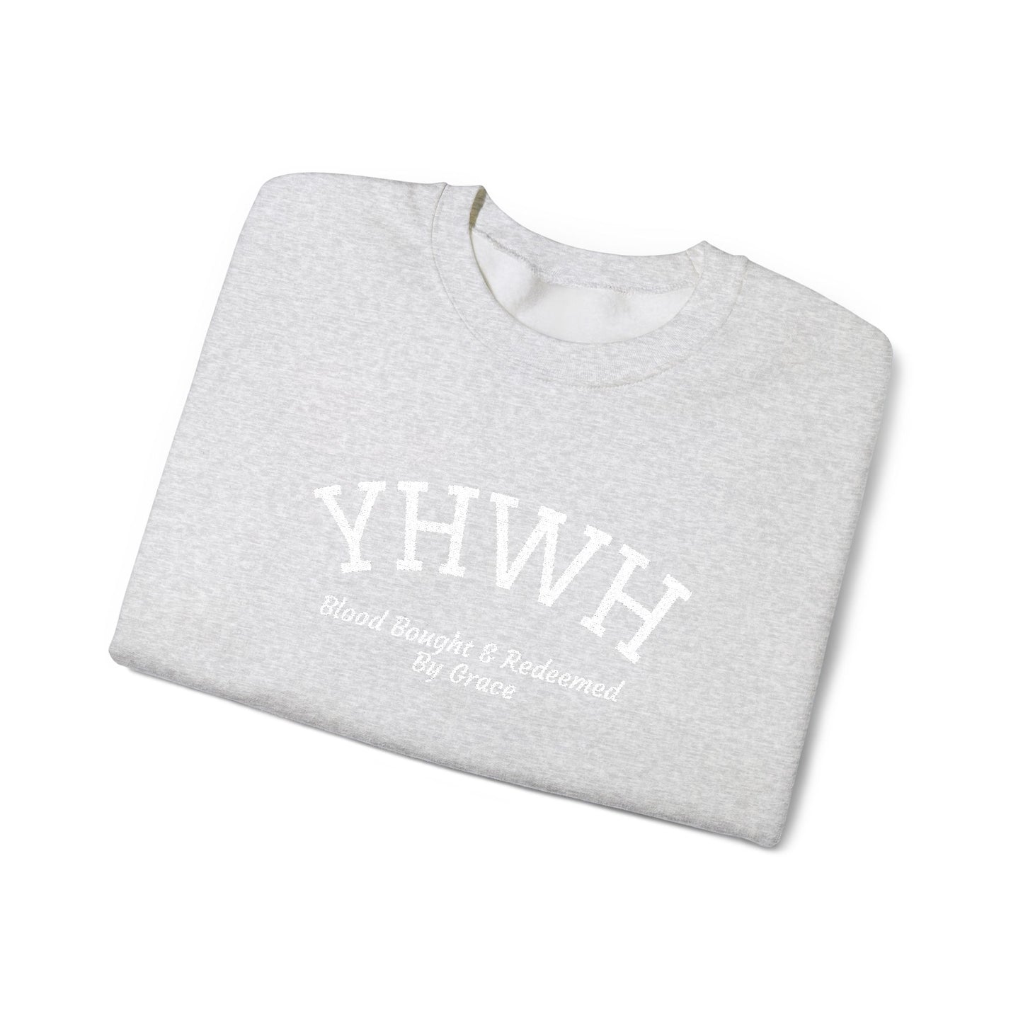 YHWH Scripture Crewneck Sweatshirt — Faith-Based Christian Pullover