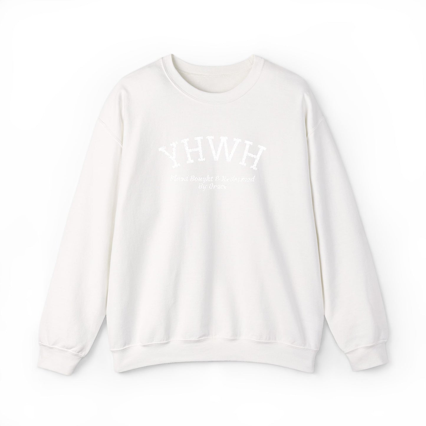 YHWH Scripture Crewneck Sweatshirt — Faith-Based Christian Pullover