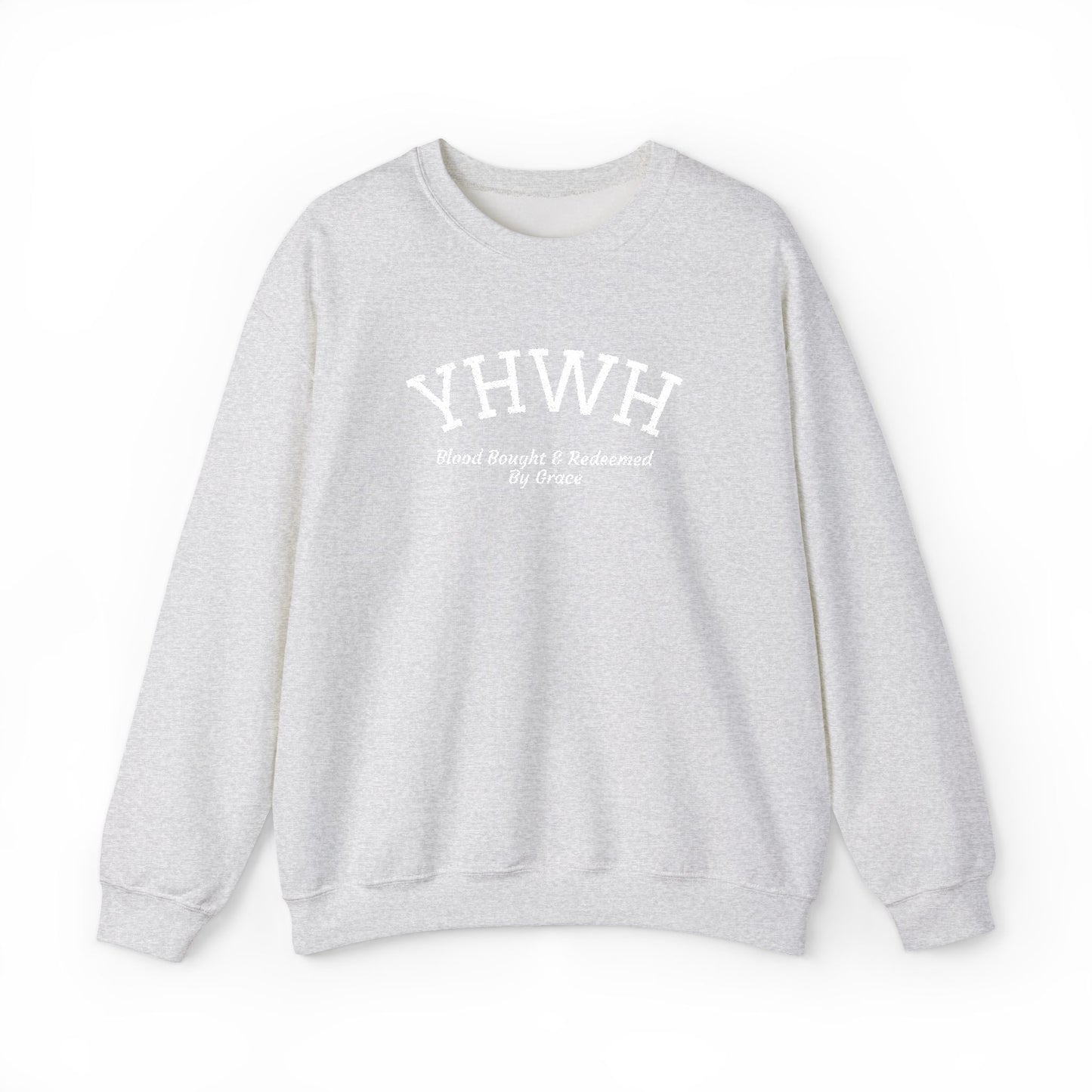 YHWH Scripture Crewneck Sweatshirt — Faith-Based Christian Pullover