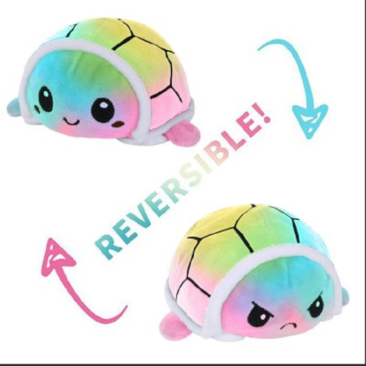 Flip Little Turtle Plush Toy (Double-sided)