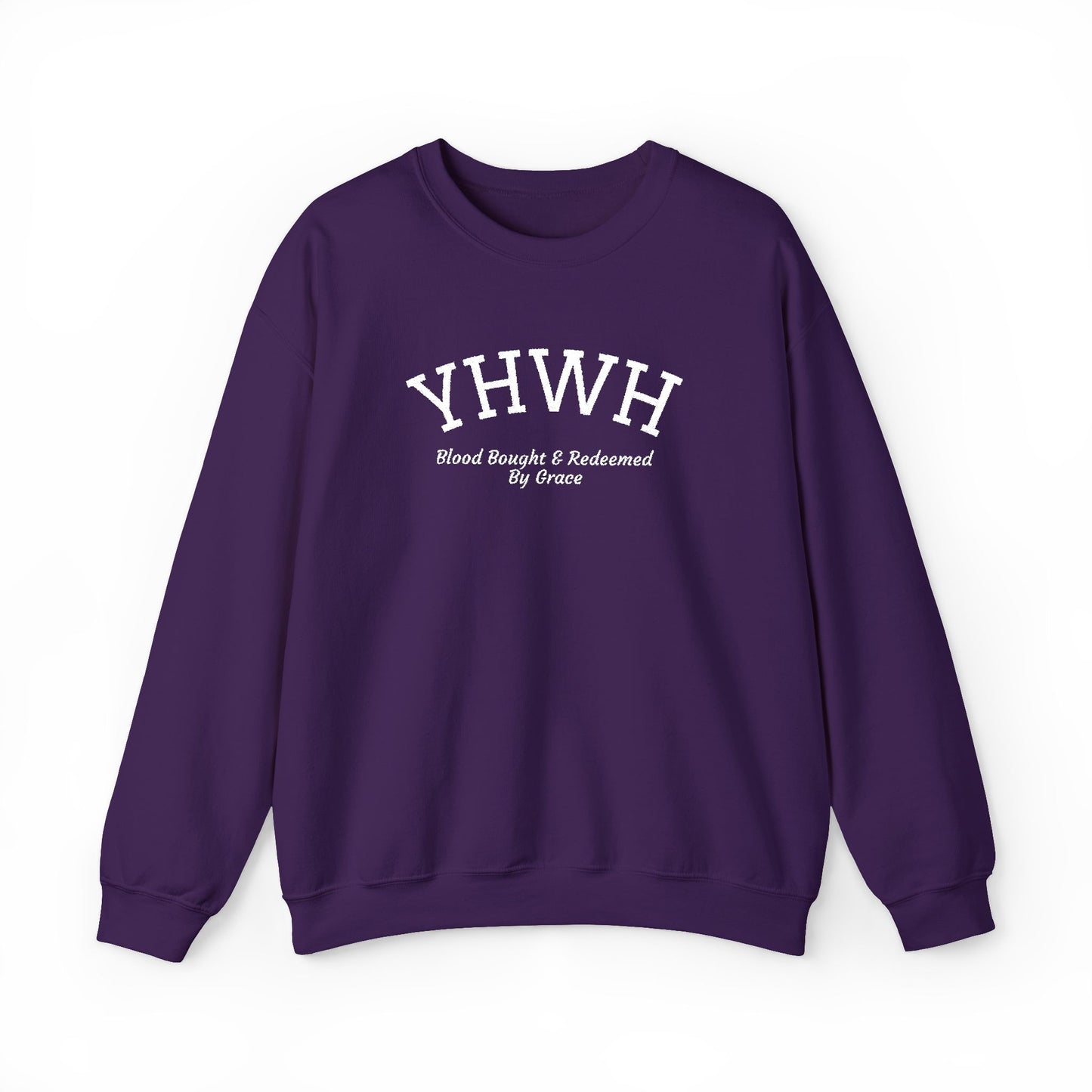 YHWH Scripture Crewneck Sweatshirt — Faith-Based Christian Pullover