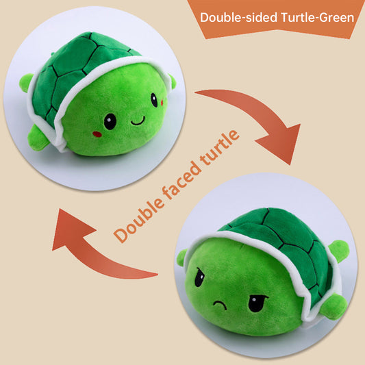 Flip Little Turtle Plush Toy (Double-sided)