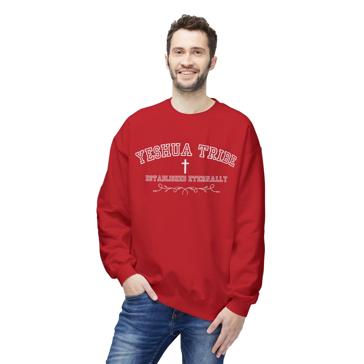 Yeshua Tribe Crewneck Sweatshirt — Established Eternally Christian Pullover