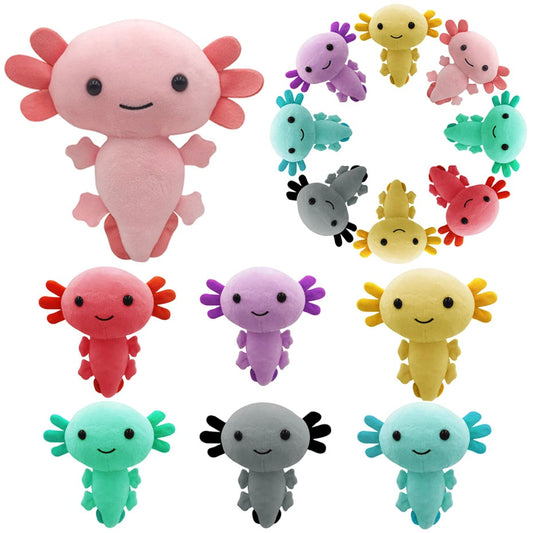 Axolotl Kawaii Plush 6” Multiple Colors