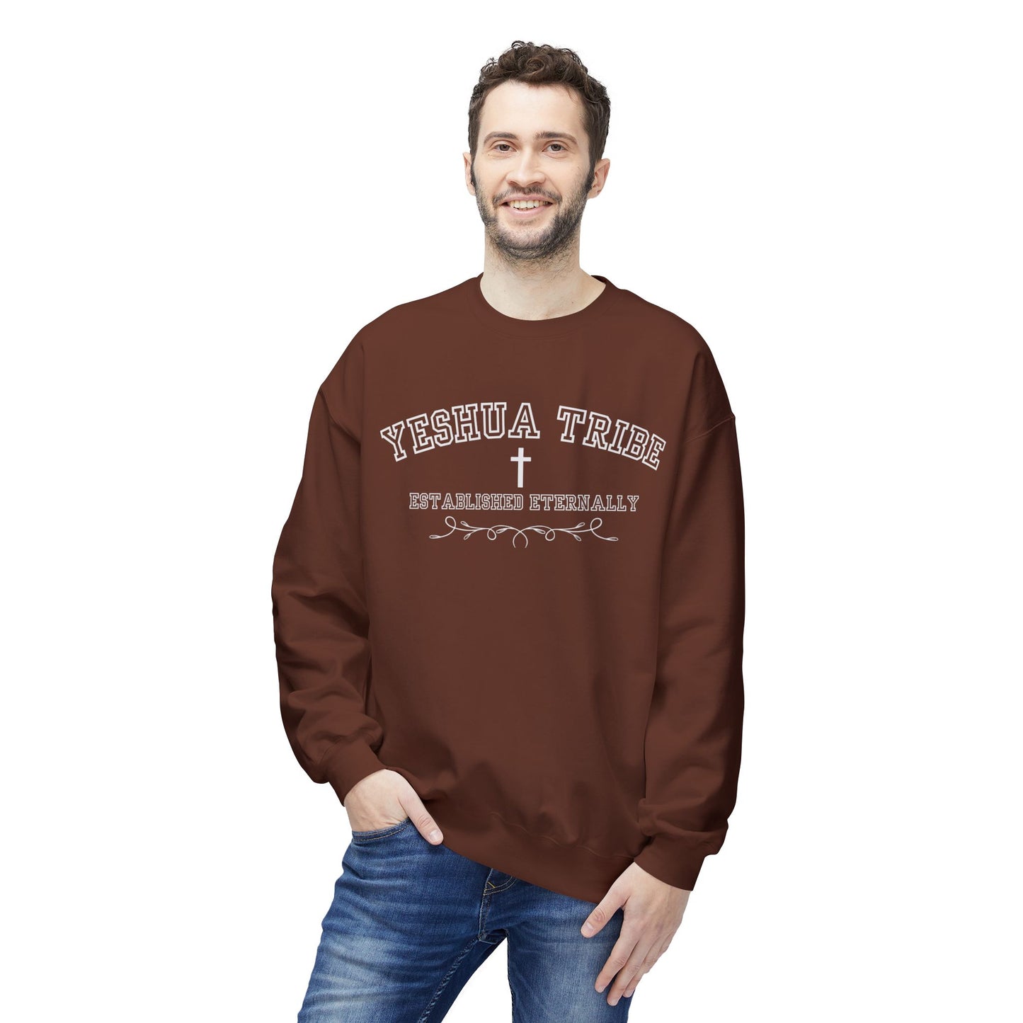 Yeshua Tribe Crewneck Sweatshirt — Established Eternally Christian Pullover
