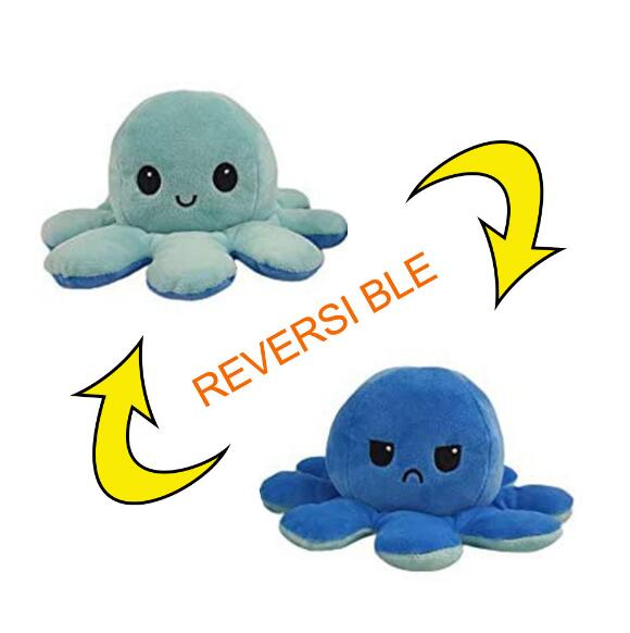 Moody Octopus Reversible Plush 6”