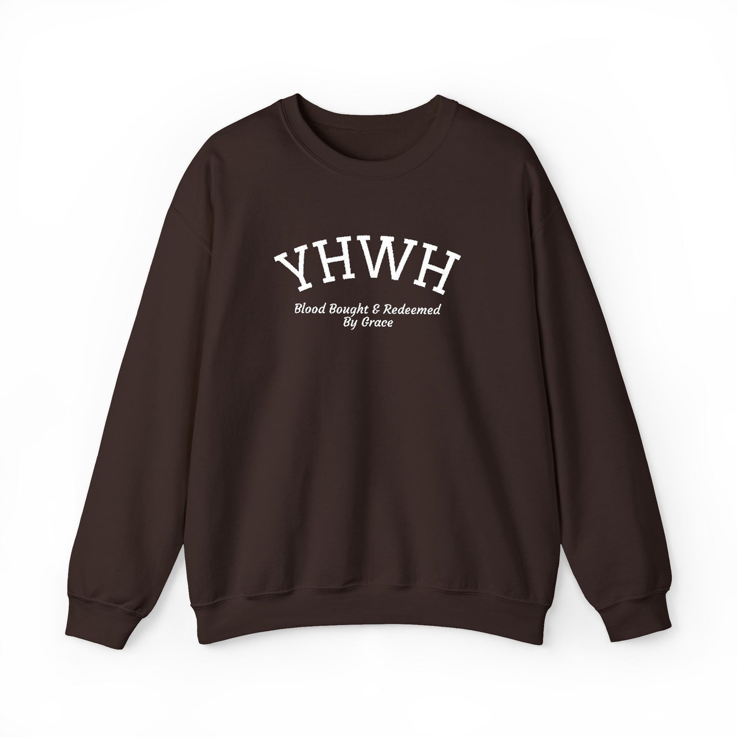 YHWH Scripture Crewneck Sweatshirt — Faith-Based Christian Pullover