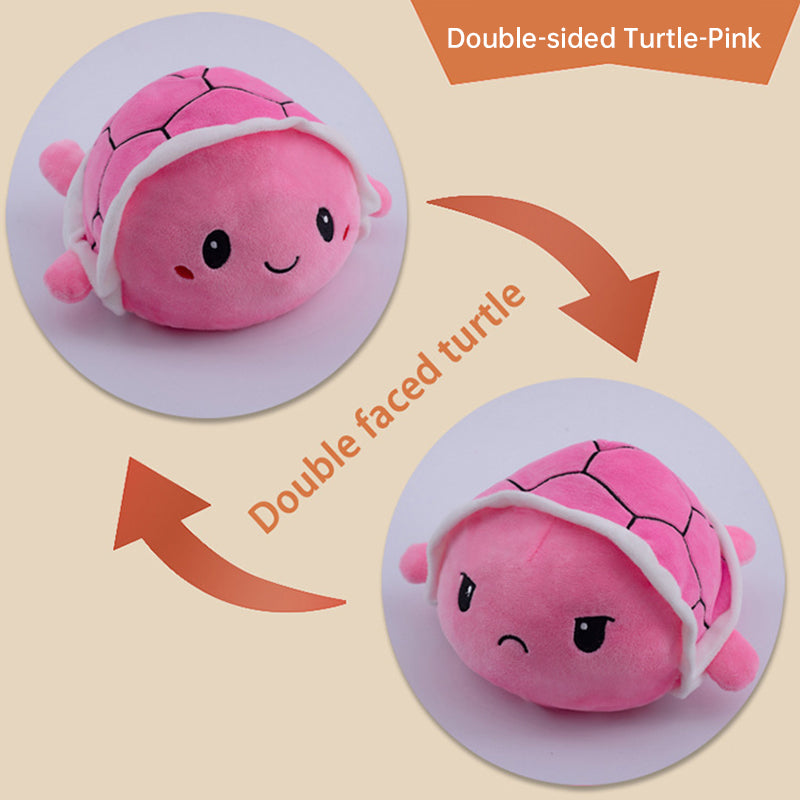 Flip Little Turtle Plush Toy (Double-sided)