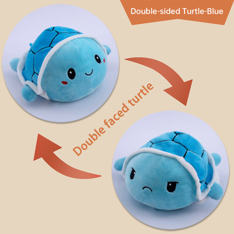 Flip Little Turtle Plush Toy (Double-sided)