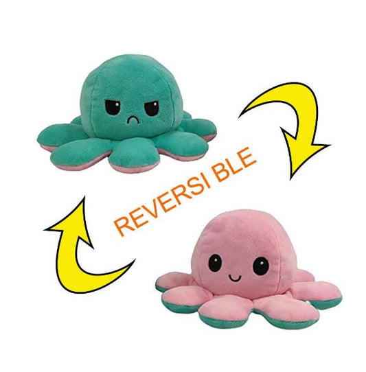 Moody Octopus Reversible Plush 6”